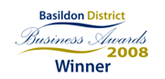 Basildon District Business Awards 2008 Winner badge